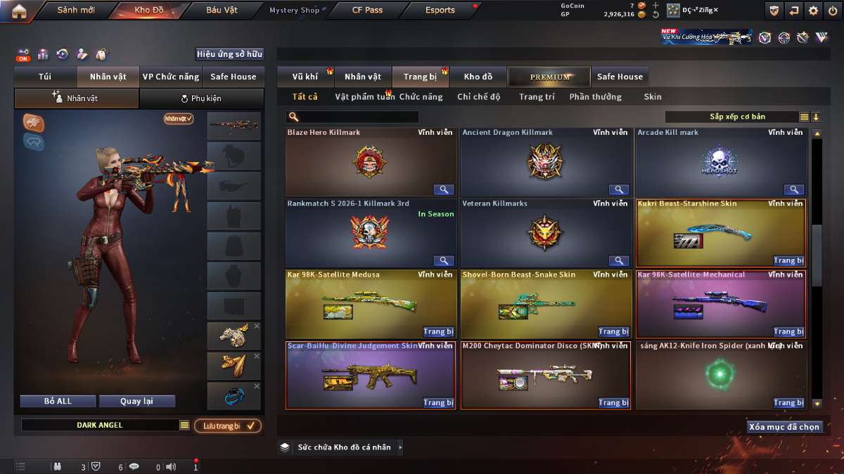 shop acc cf uy tin gia re